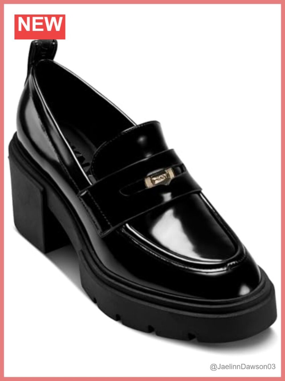 Heeled Platform Loafer Slip-On Comfortable Lightweight Women's Shoes
